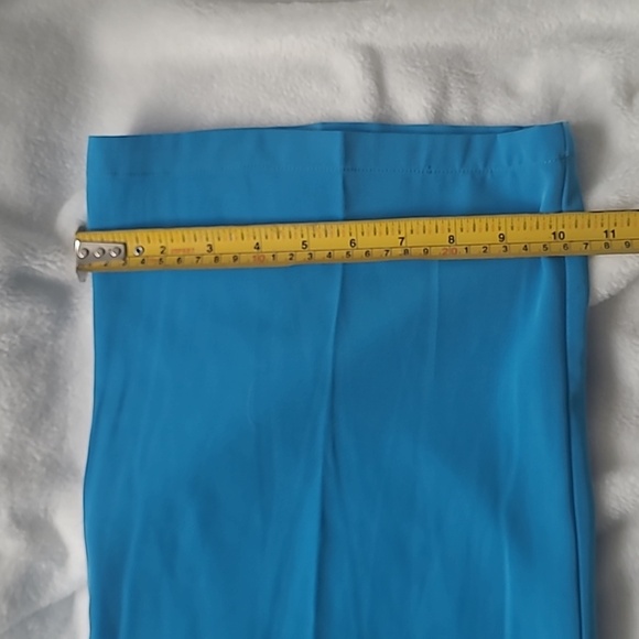 Bright Blue Pleated Trousers - Picture 4 of 6